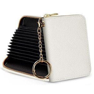 White Credit Card Holder RFID Wallet
